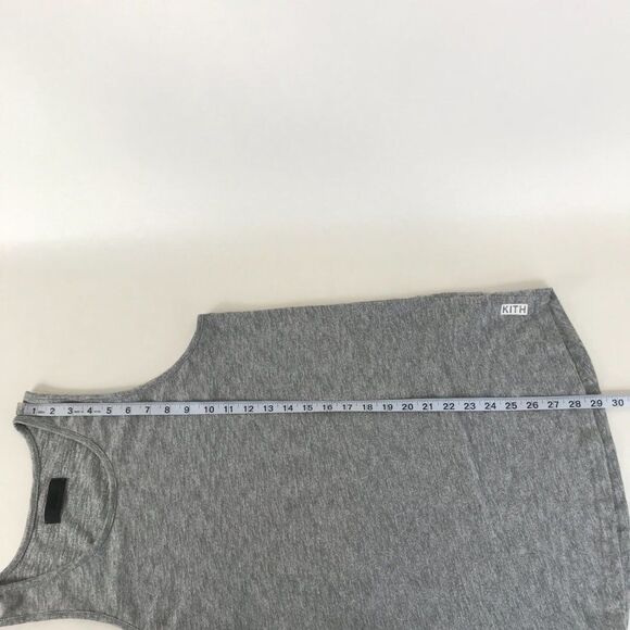 KITH Active Longline Tank Top Women’s Large Gray Sleeveless Stretch Knit Gym - Picture 8 of 10